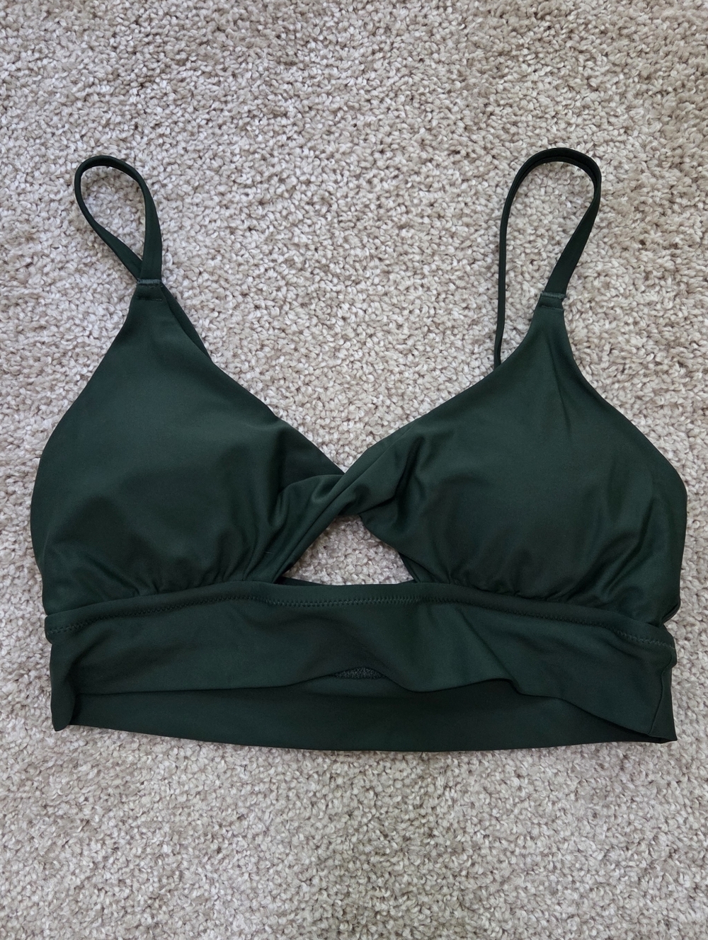 Aerie Twist Longline Scoop Bikini Top
